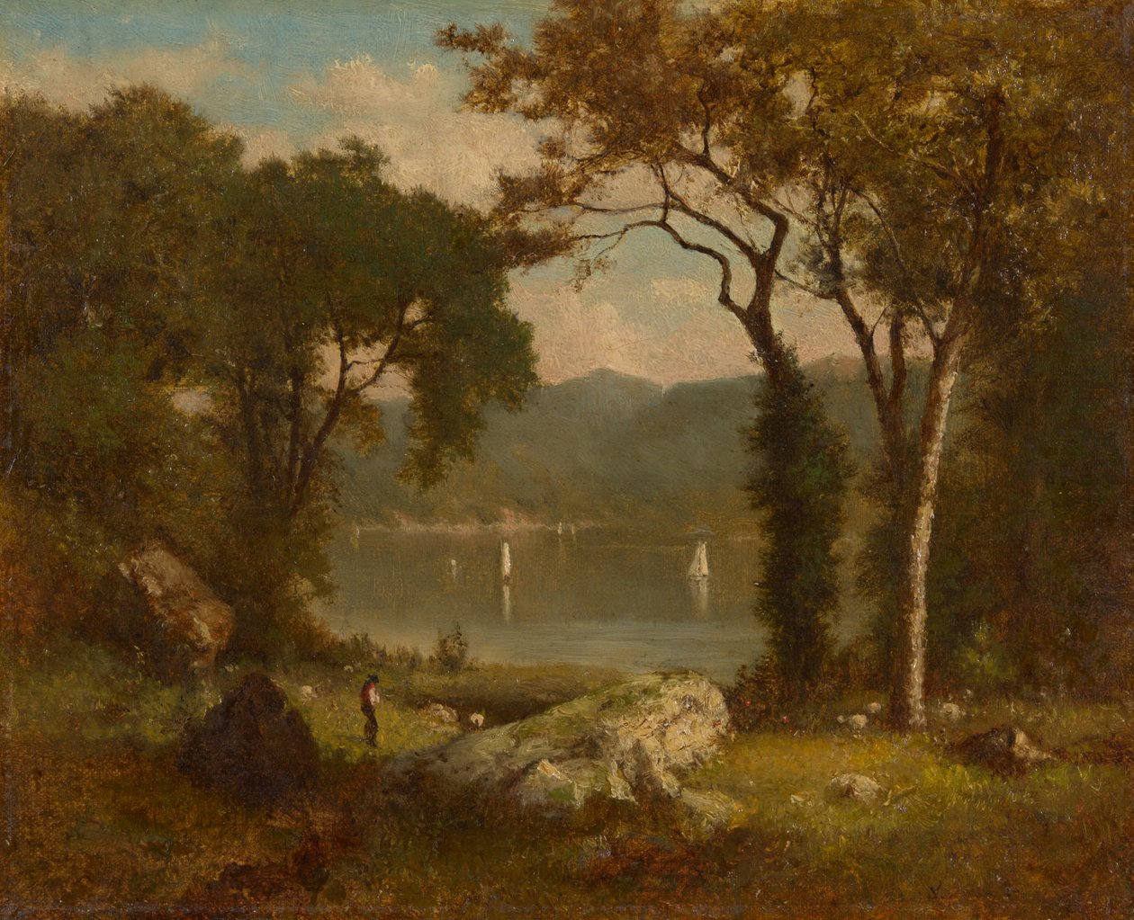 Romantisk landskap av George Inness