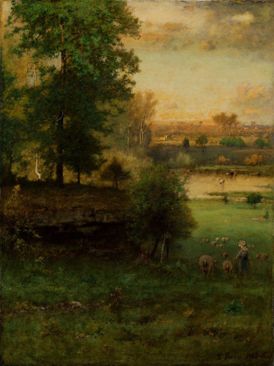 Scene ved Durham, en idyll av George Inness