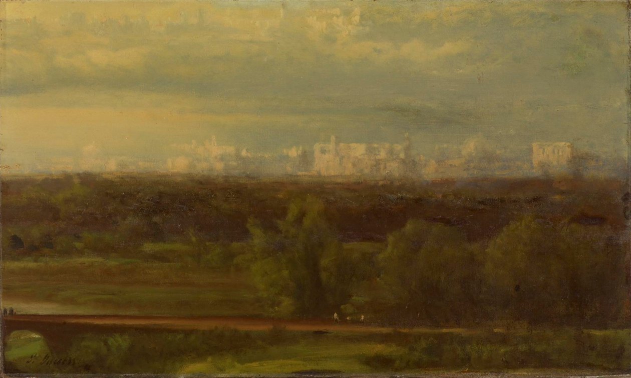 Visjonært landskap av George Inness