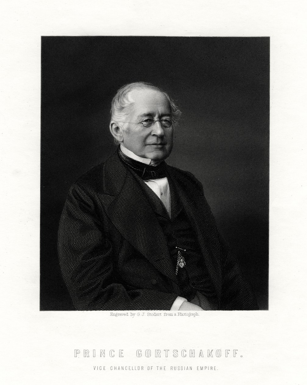 Prins Gorchakov, russisk diplomat, 1800-tallet av George J. Stodart