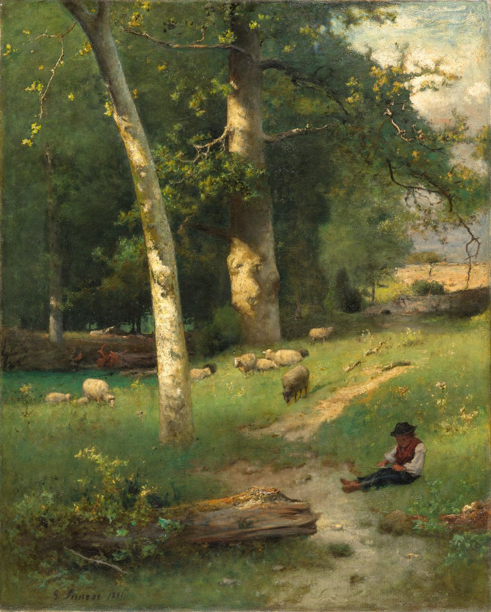 Under Greenwood, 1881 av George Jnr. Inness