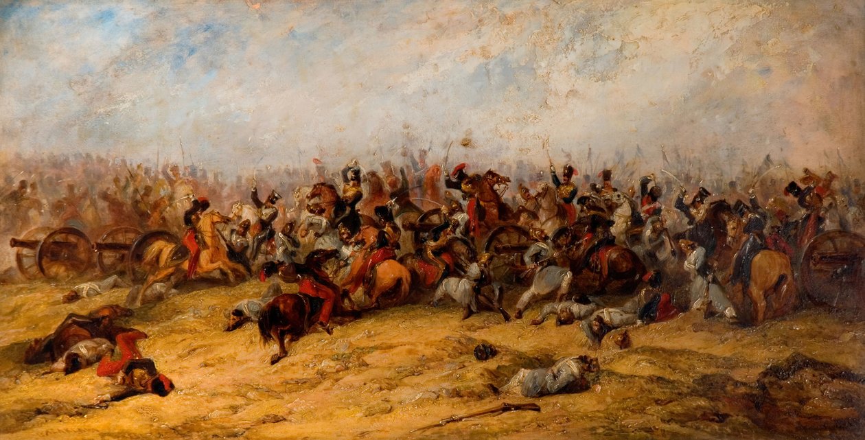 The Conflict at the Guns, Balaclava, 1854. av George Jones