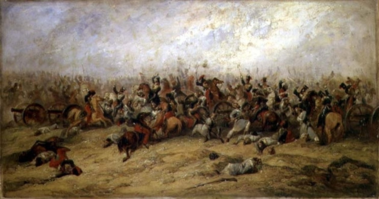 The Conflict at the Guns, Balaclava, 1854 av George Jones