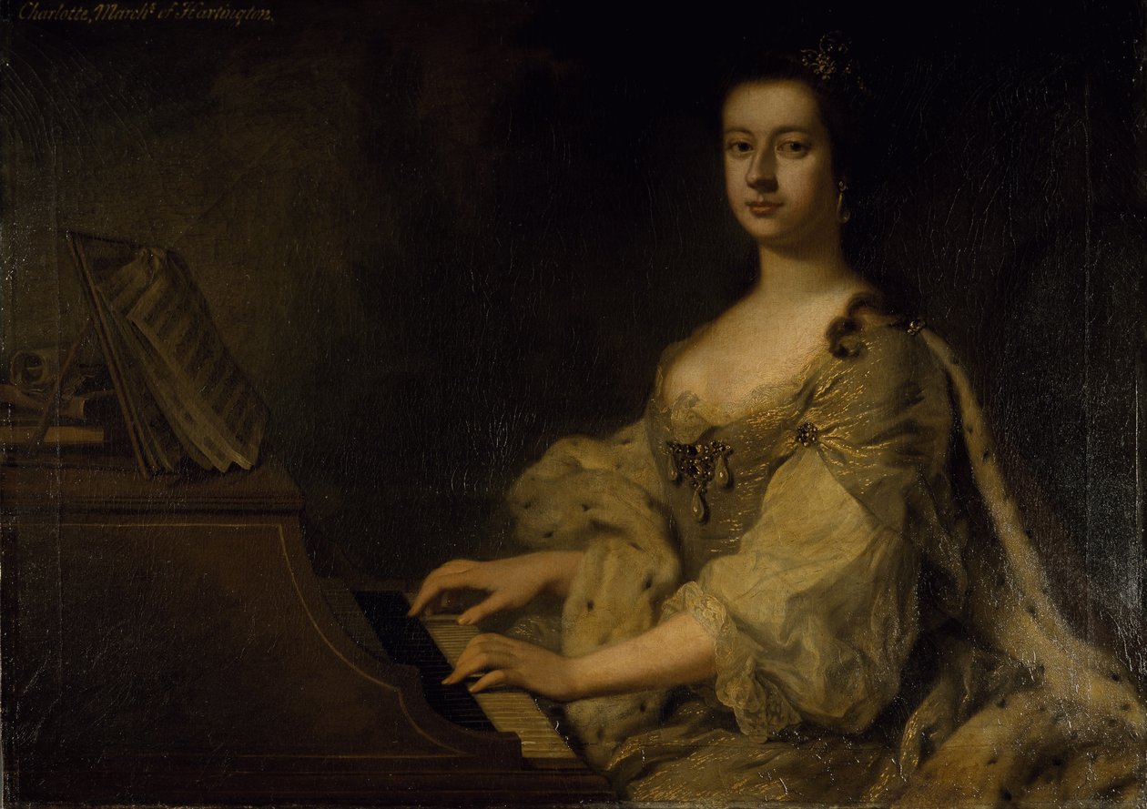 Portrett av Lady Charlotte Boyle, ca. 1748 (olje på lerret) av George Knapton