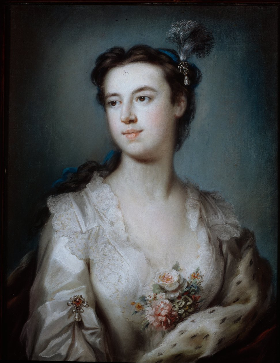 Portrett av Lady Dorothy Boyle, grevinne av Euston (pastell på papir) av George Knapton