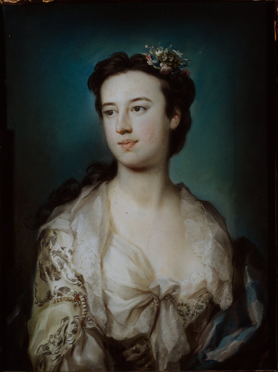Portrett av Lady Dorothy Boyle, grevinne av Euston (pastell på papir) av George Knapton