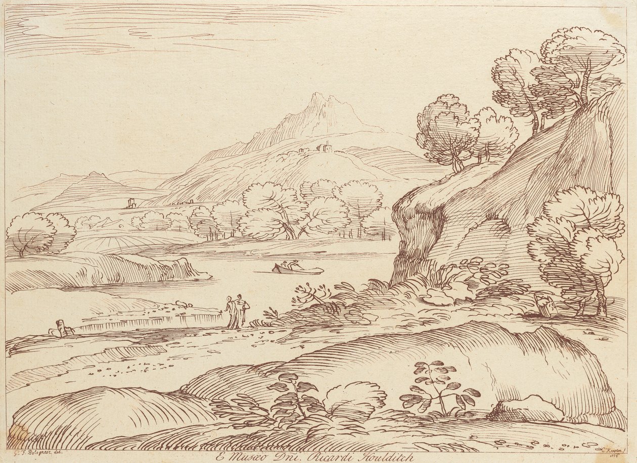 Uten tittel: Pastoral scene av George Knapton