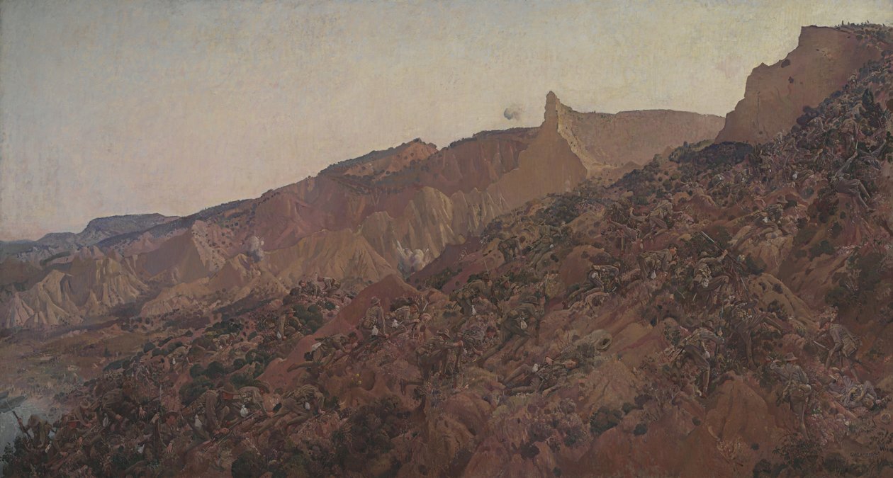 Anzac, landingen 1915 av George Lambert