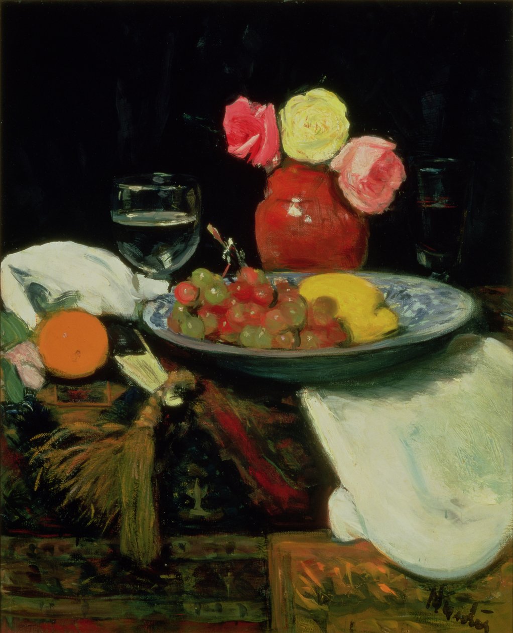 Stilleben - Roser av George Leslie Hunter