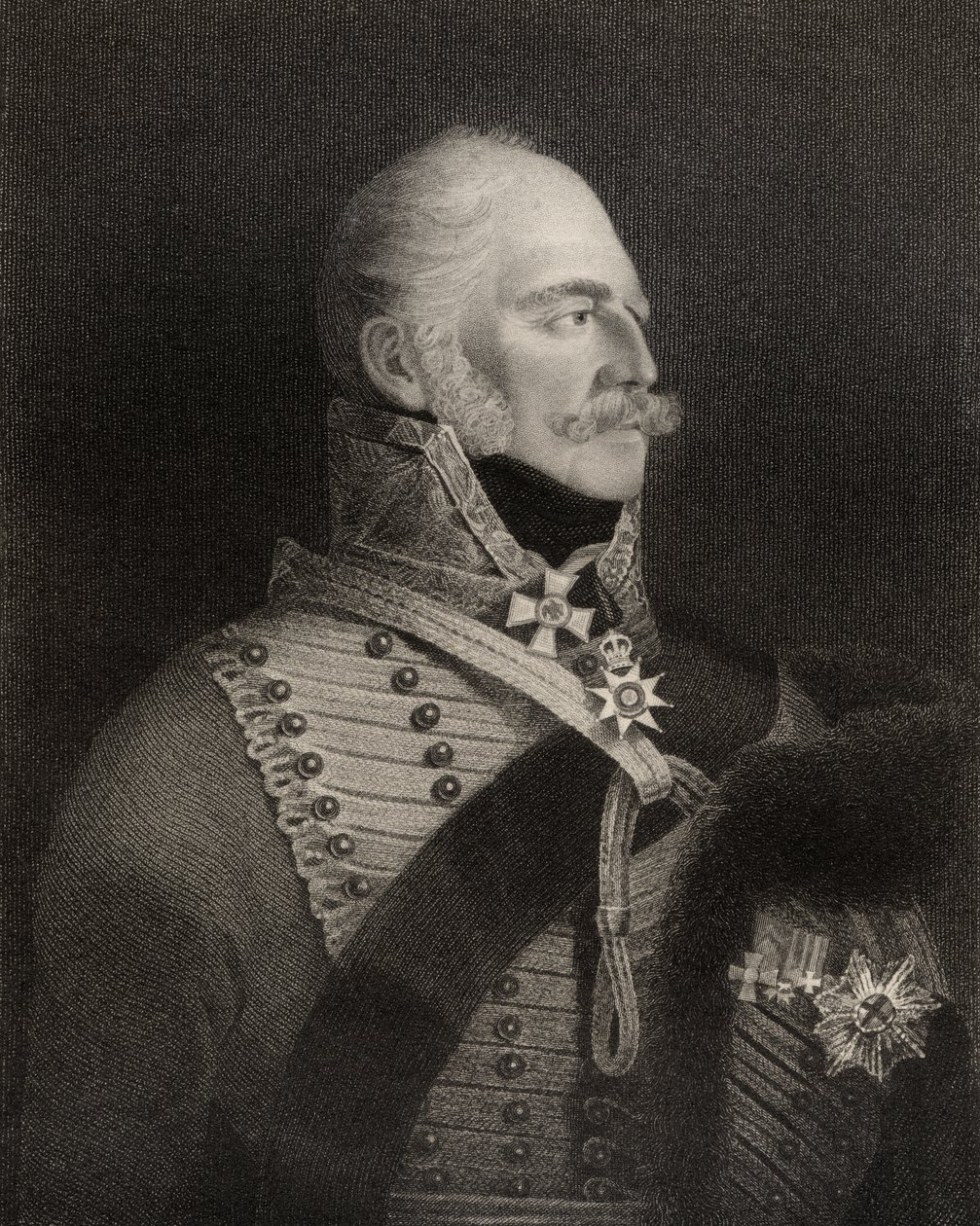 Prins Ernest Augustus, hertug av Cumberland og konge av Hannover, gravert av H.R. Cook (fl.1813-47), fra 