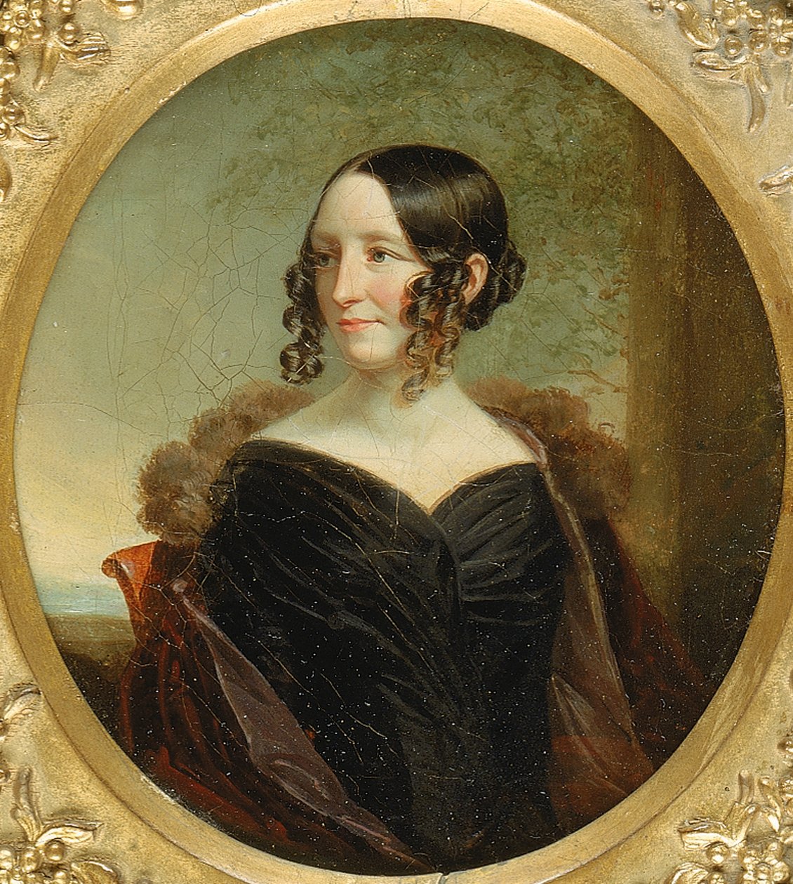 Portrett av en New York-dame, ca. 1840. av George Linen