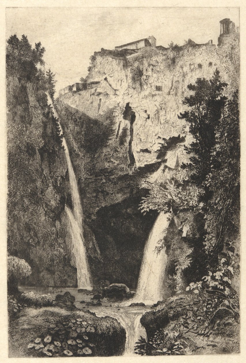 Fallene i Tivoli av George Loring Brown