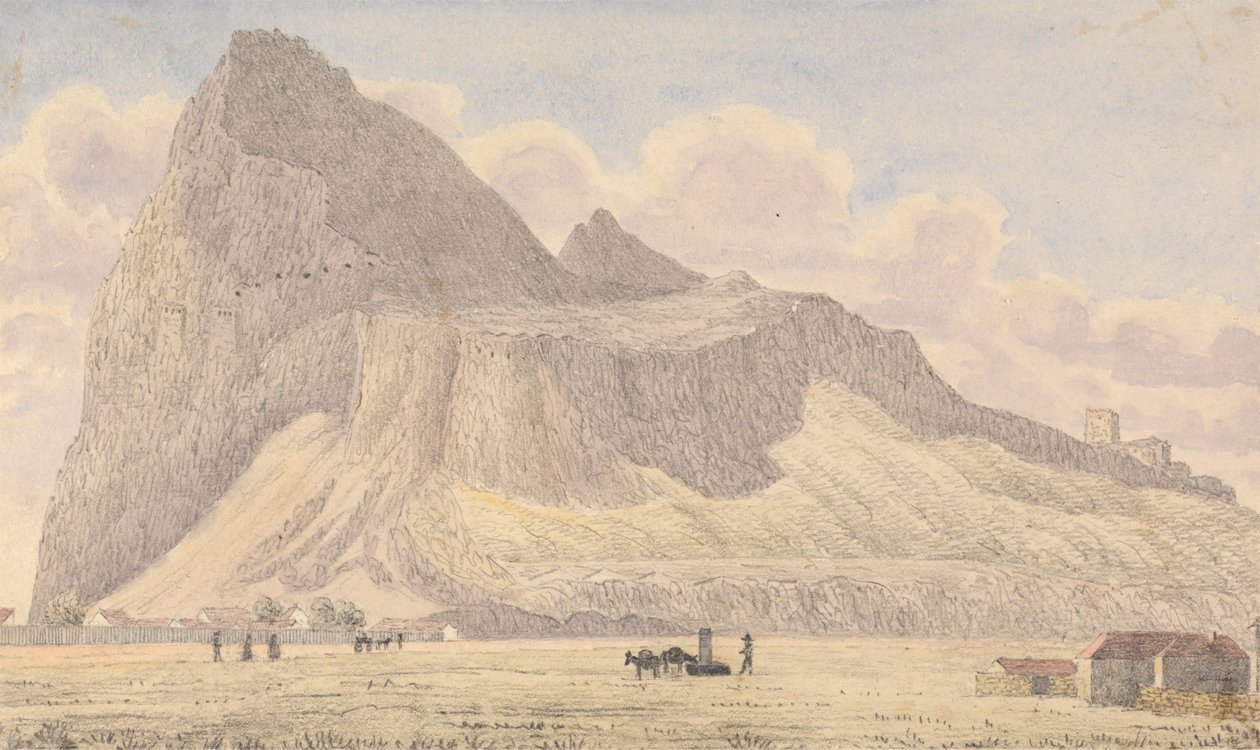 The Rock of Gibraltar, fra North Front Guard Room av George Lothian Hall