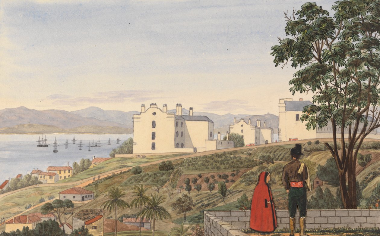 The South Barracks, Gibraltar av George Lothian Hall