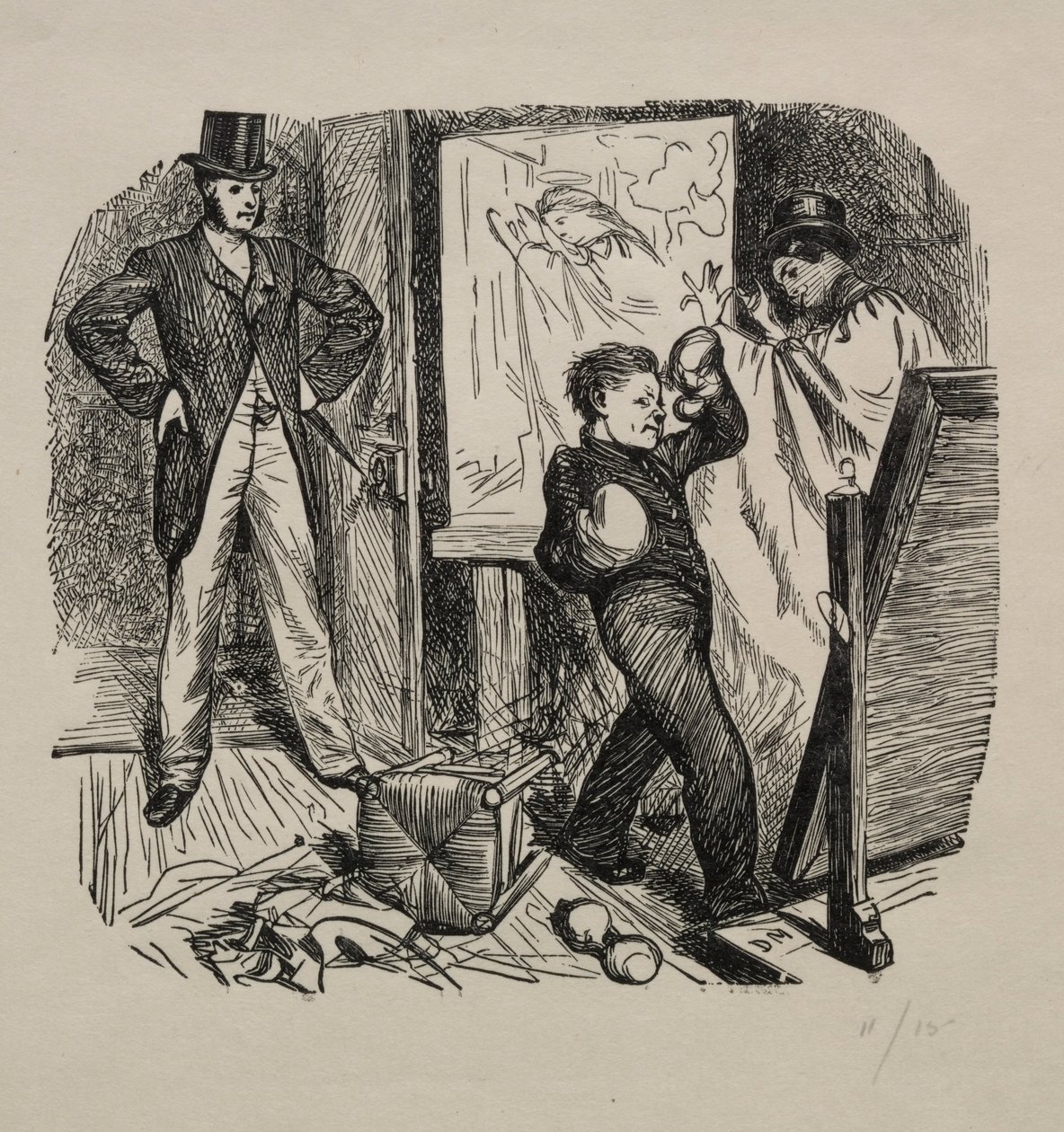 En Kettledrum i Mayfair, 1862. av George Louis Palmella Busson Du Maurier