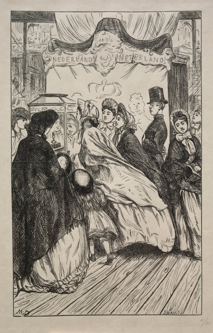 Juveler - På den store utstillingen, 1862. av George Louis Palmella Busson Du Maurier
