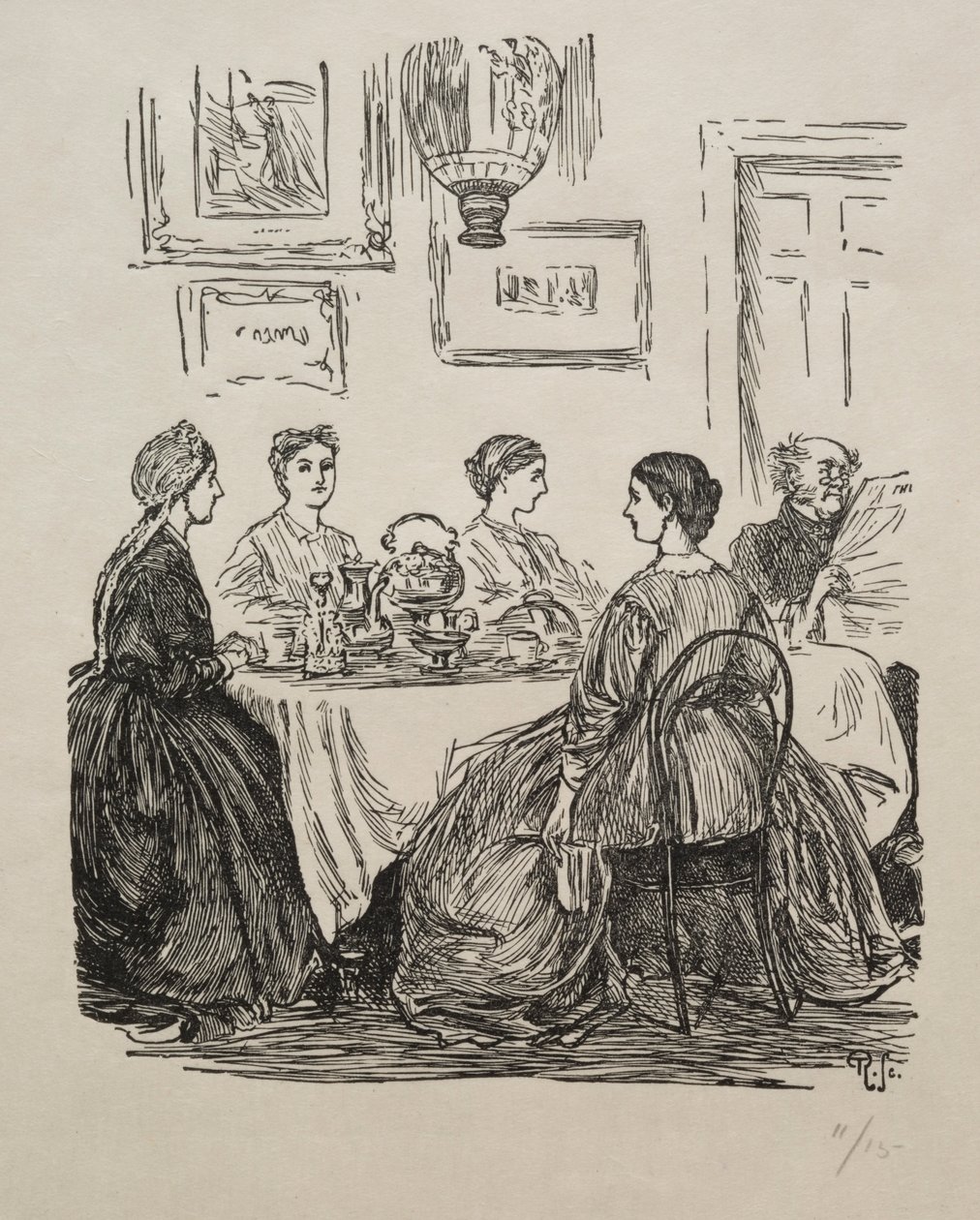 Det årlige spørsmålet - Hvor skal vi gå, 1865. av George Louis Palmella Busson Du Maurier