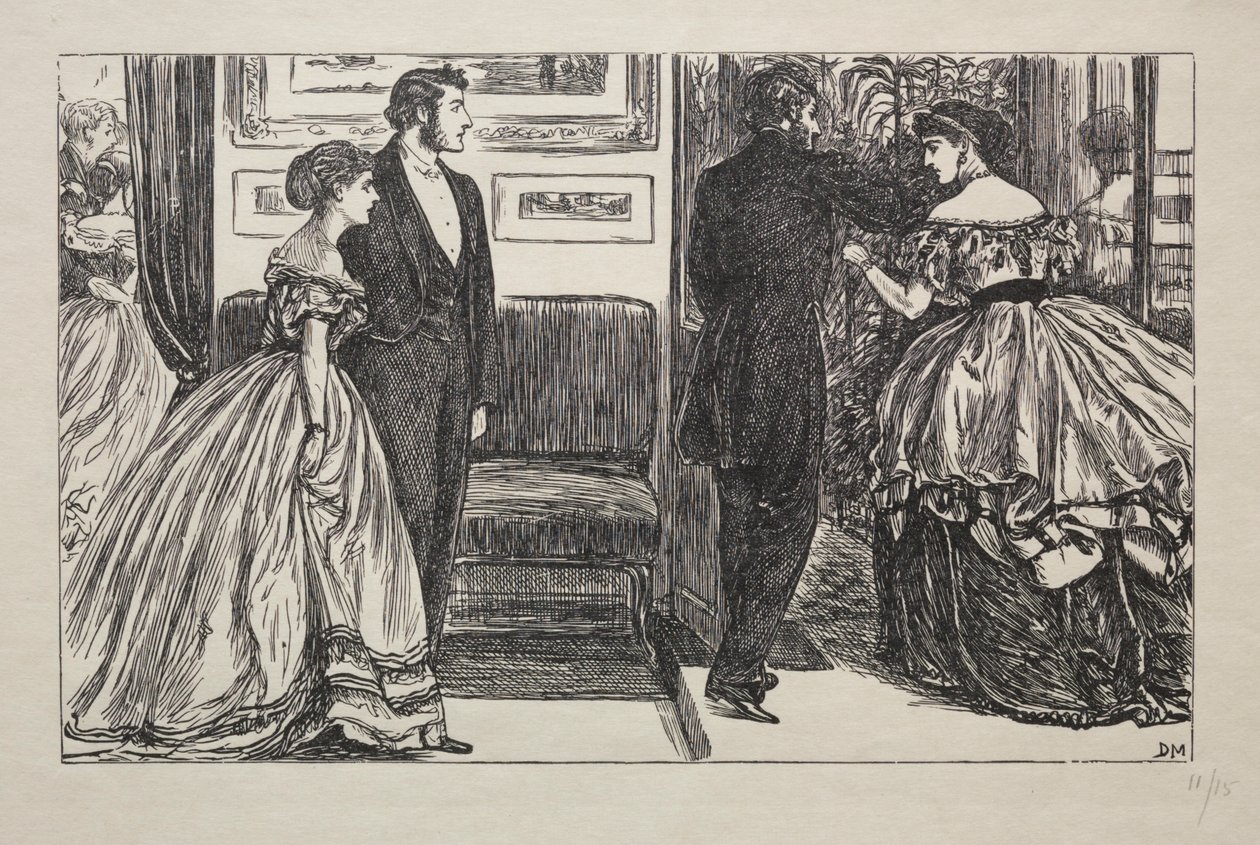 Diamantens dronning - hvordan hun ble vunnet og tapt, 1866. av George Louis Palmella Busson Du Maurier