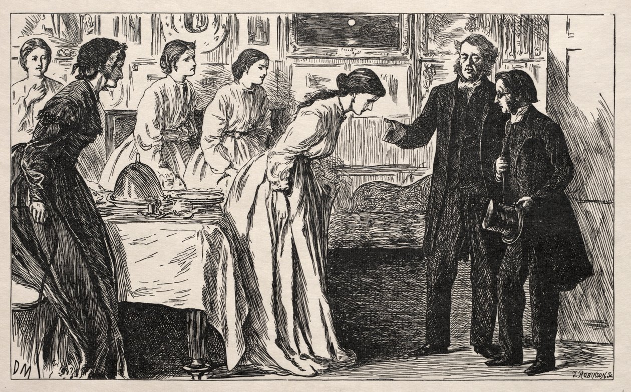 Ønsket en kurat. Heller en prøvelse for pastor M. Green, 1865. av George Louis Palmella Busson Du Maurier