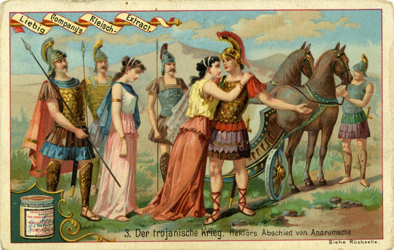 The Trojan Wars: Hectors farvel til Andromache av Bartolome Esteban and studio Murillo