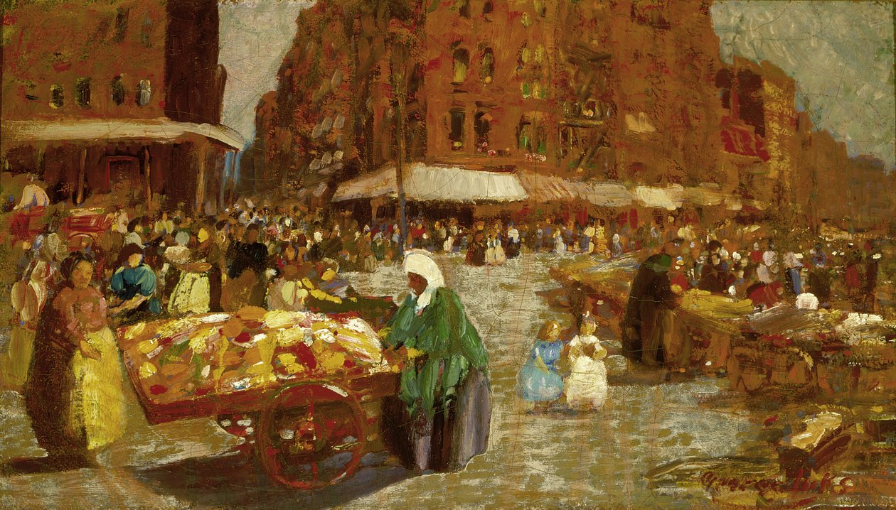 Houston Street av George Luks