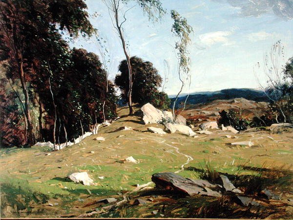 Lys og skygger (olje på lerret) av George M. Bruestle