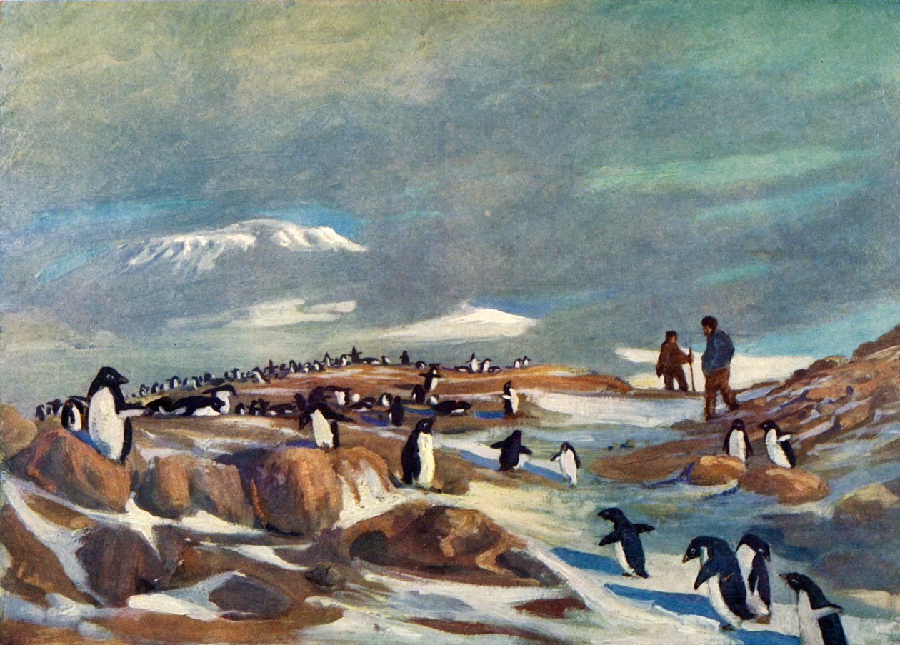 Return of the Penguins, c1908, 1909. av George Marston