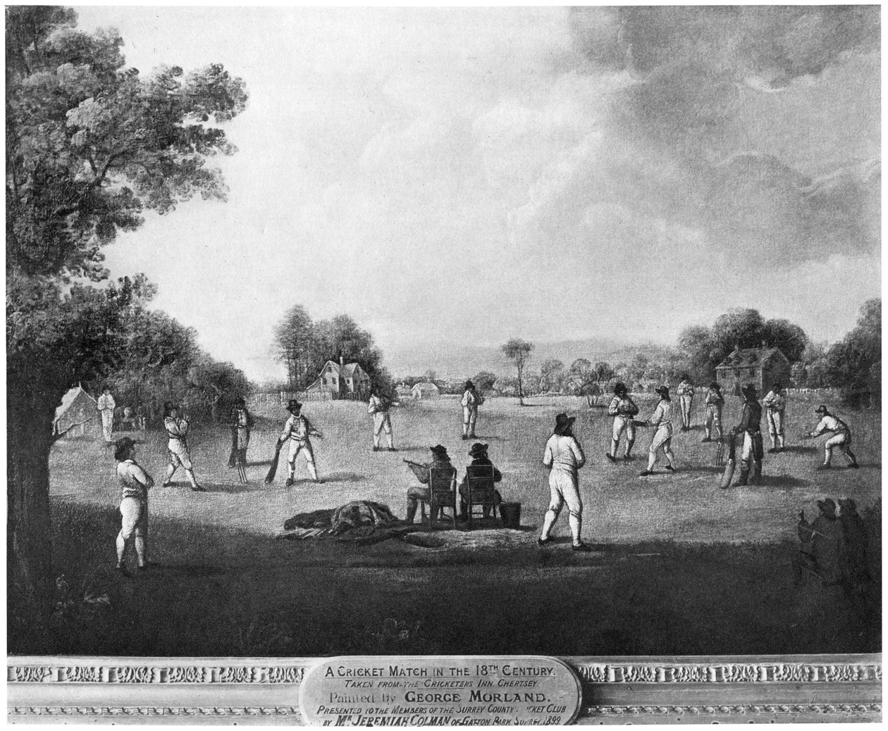 En cricketkamp, 1700-tallet 1912. av George Morland