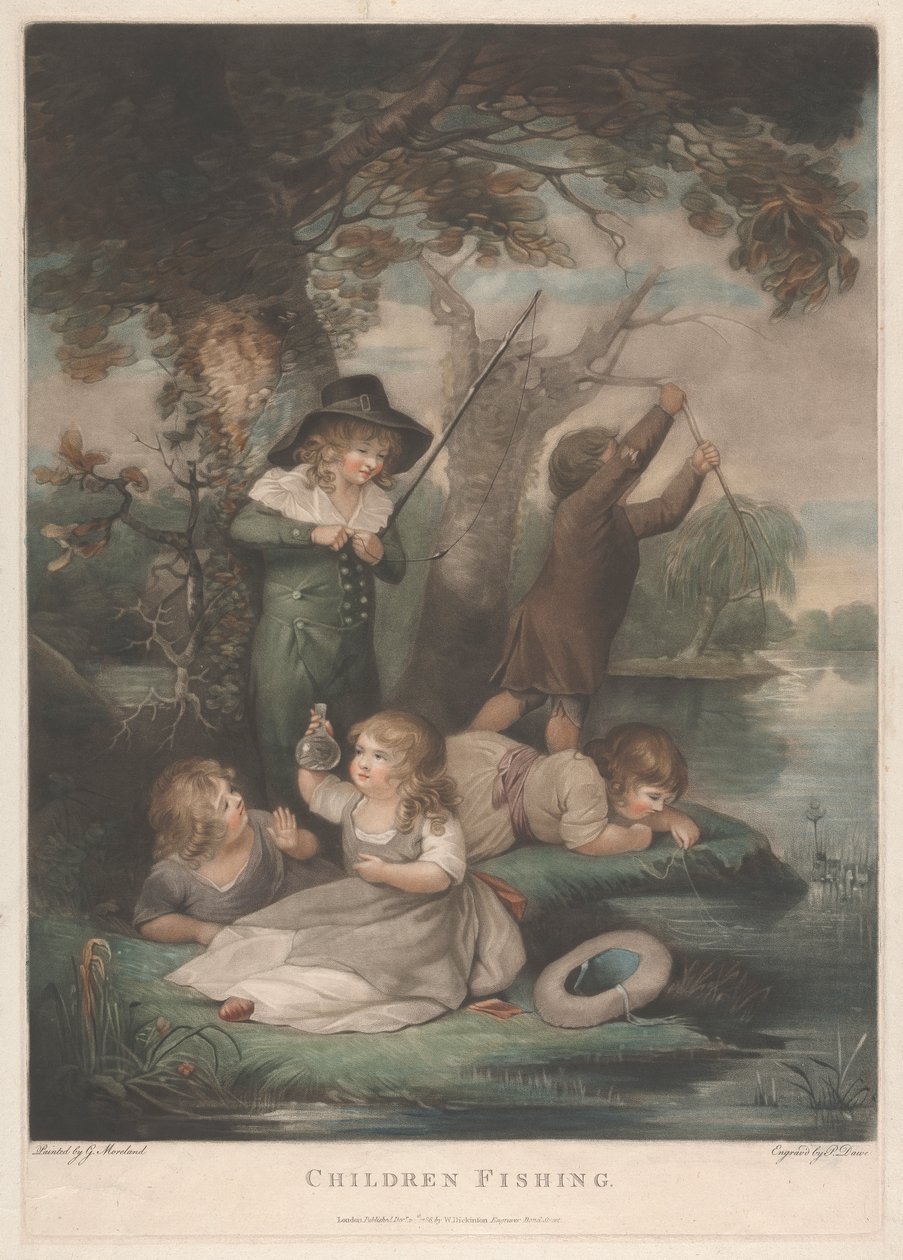 Barn Fiske av George Morland