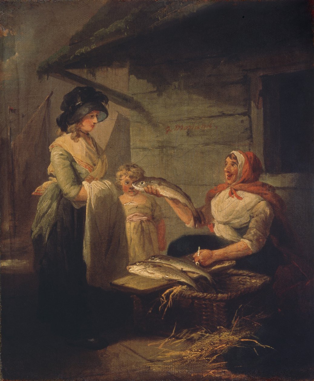 Fiskekone, slutten av 1780-årene. av George Morland