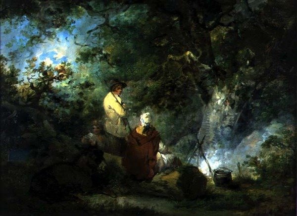 Sigøynere ved et bål av George Morland