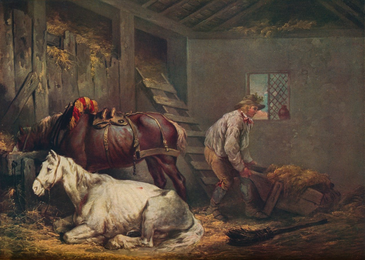 Hester i en stall, 1791 av George Morland