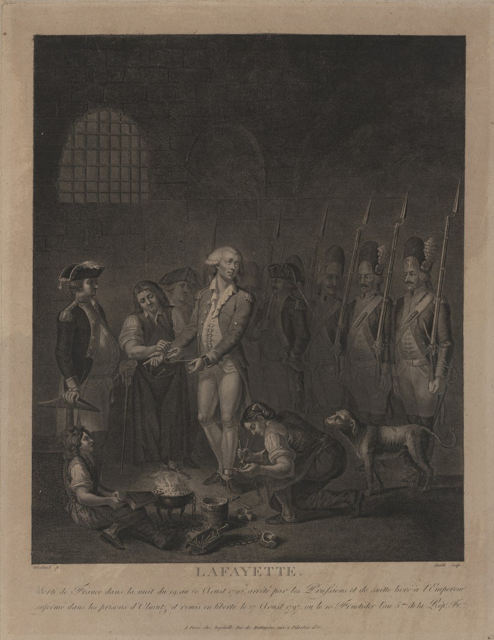 Lafayette i fengselet i Olomouc av George Morland