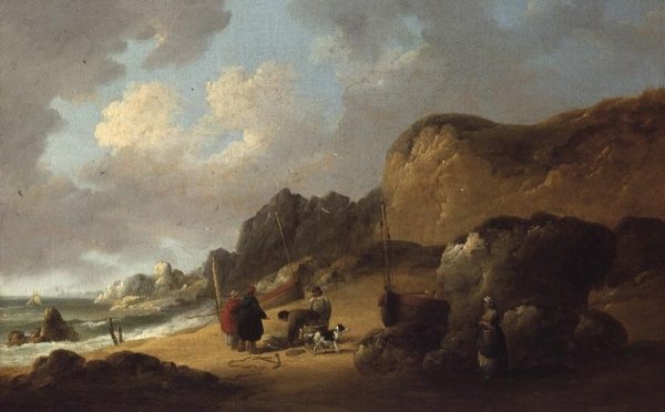 Prissetting av dagens fangst av George Morland
