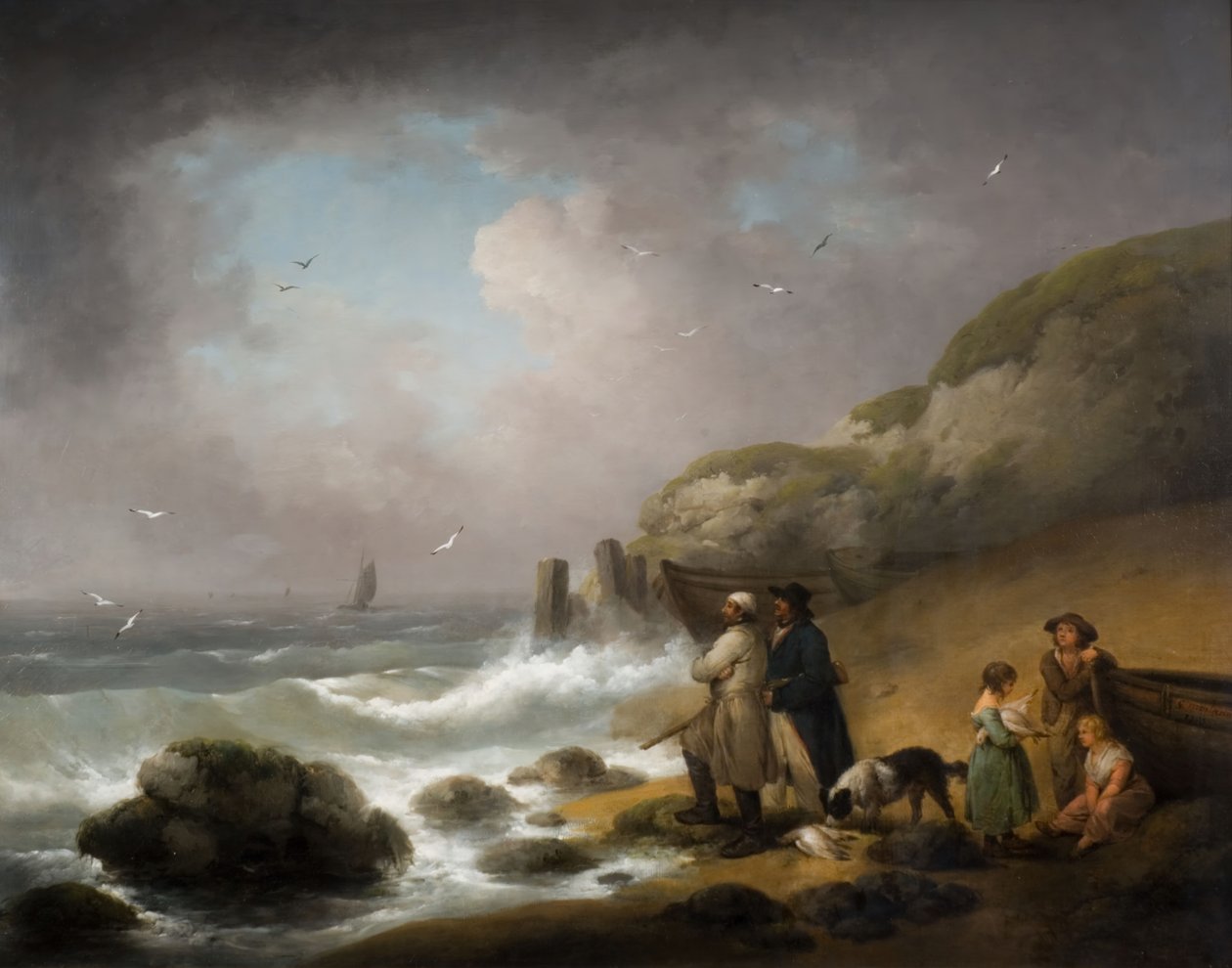 Å skyte havfugler, 1795. av George Morland