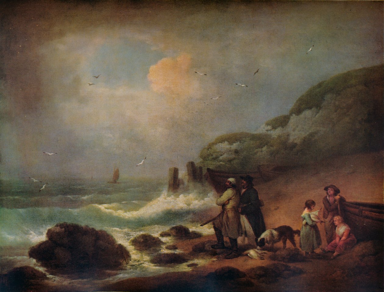 Å skyte havfugler, 1795 av George Morland