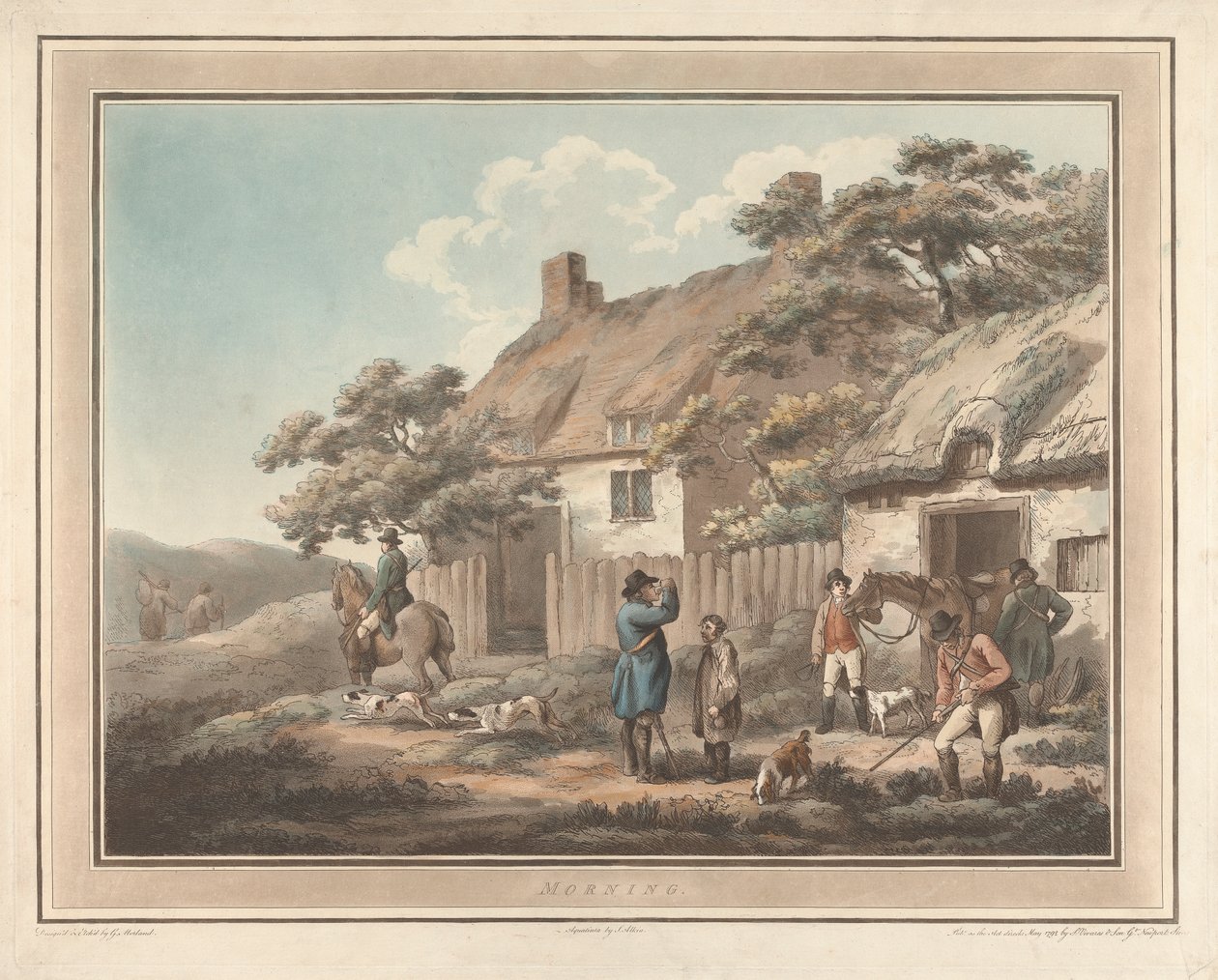 Skyting [et par]: 1. Morgen av George Morland