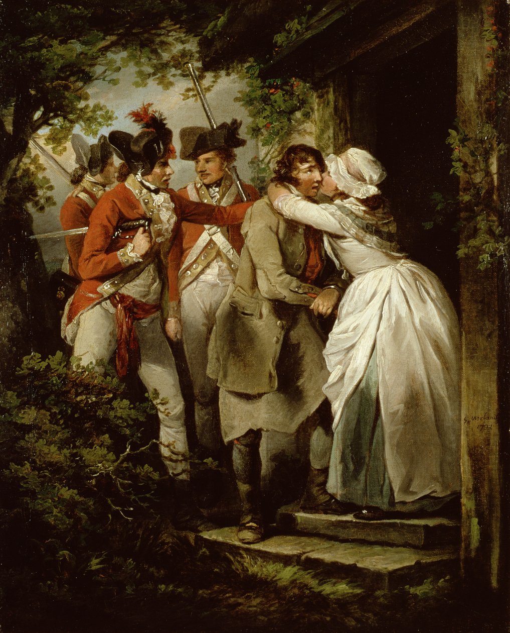 Desertørens farvel, 1792 av George Morland