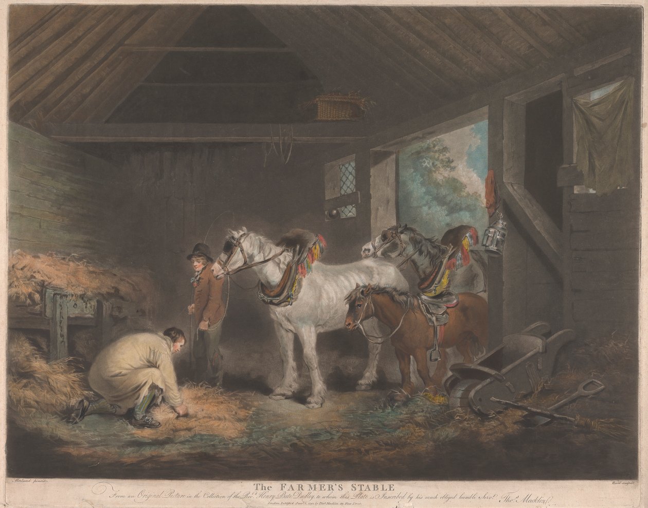 Bondestallen av George Morland