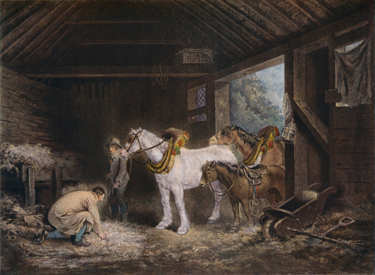 Bondestallen, 1791 1901 av George Morland