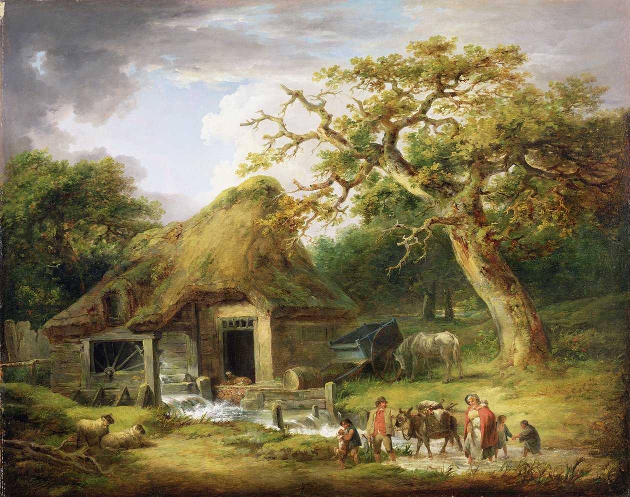 Den gamle vannmøllen av George Morland
