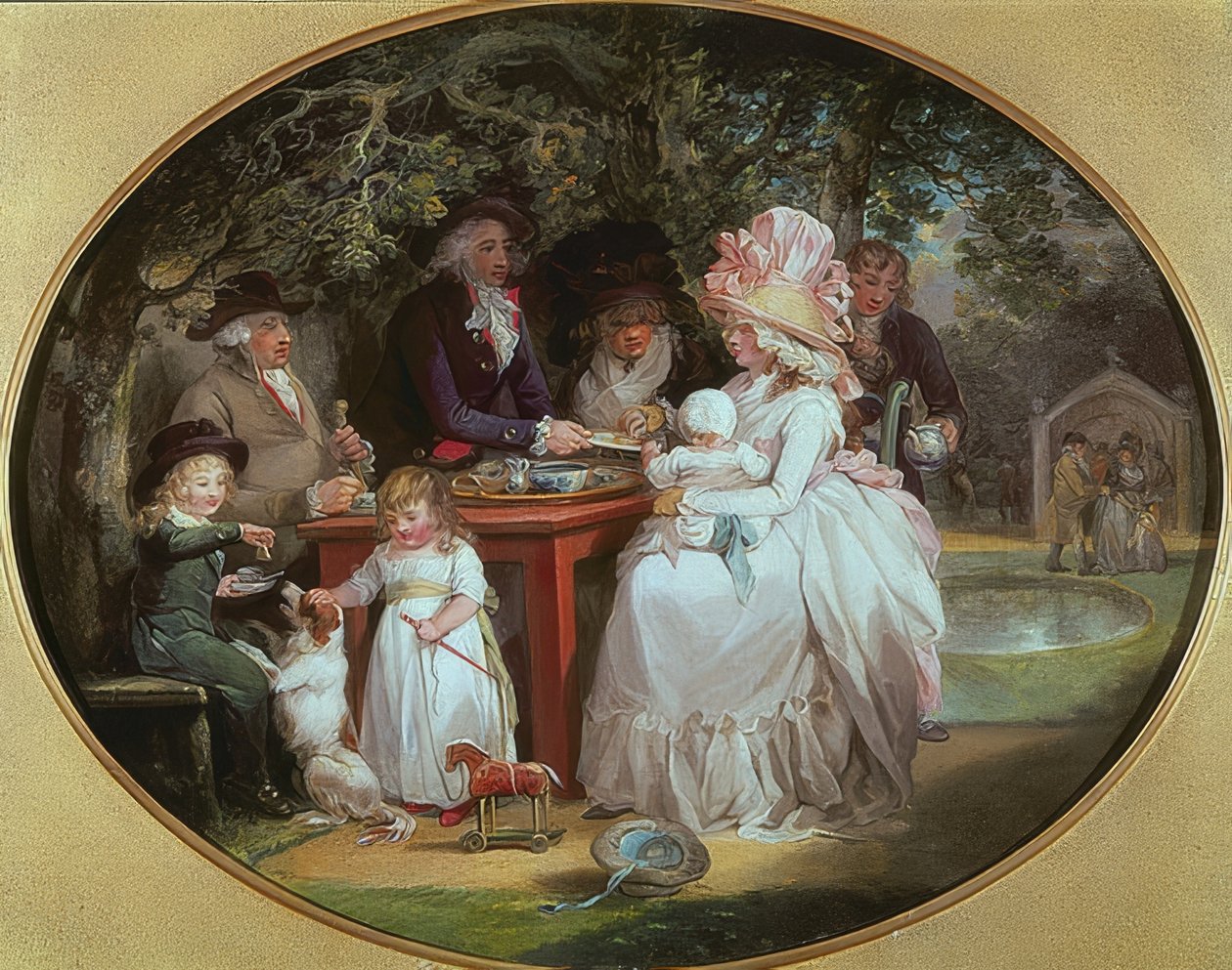 Tehagen. 1790 av George Morland
