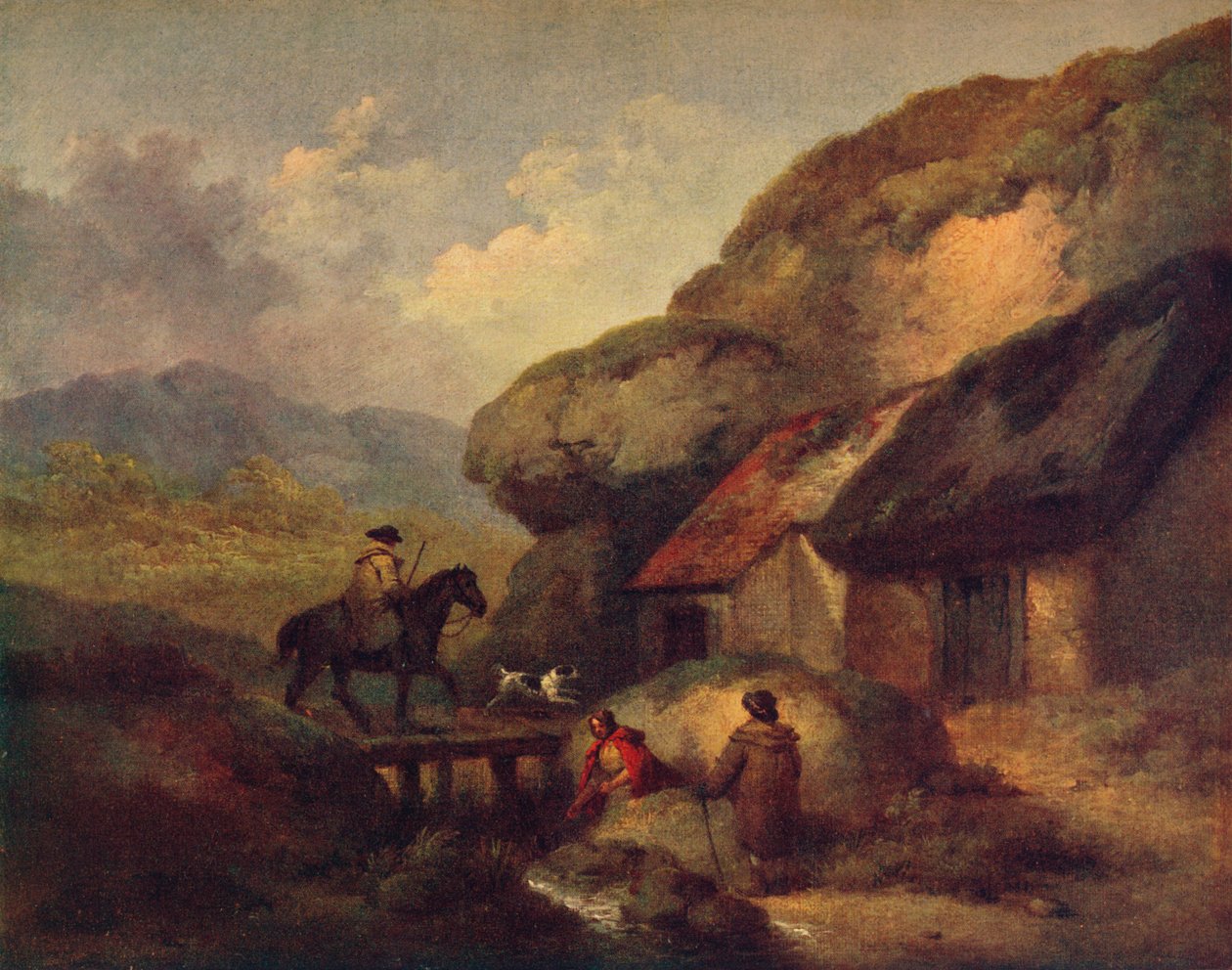 Den reisende, c1795 av George Morland
