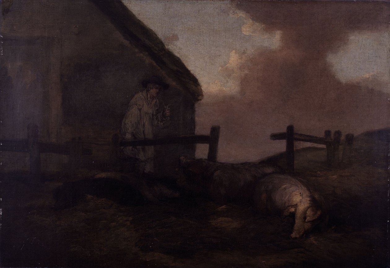 Svinegjeter av George Morland