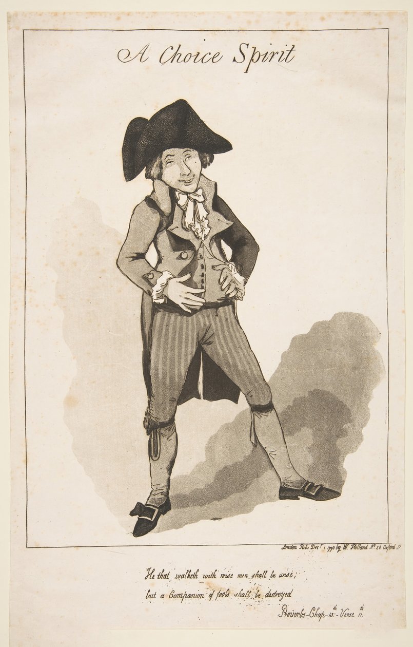 A Choice Spirit, 1. desember 1790. av George Moutard Woodward