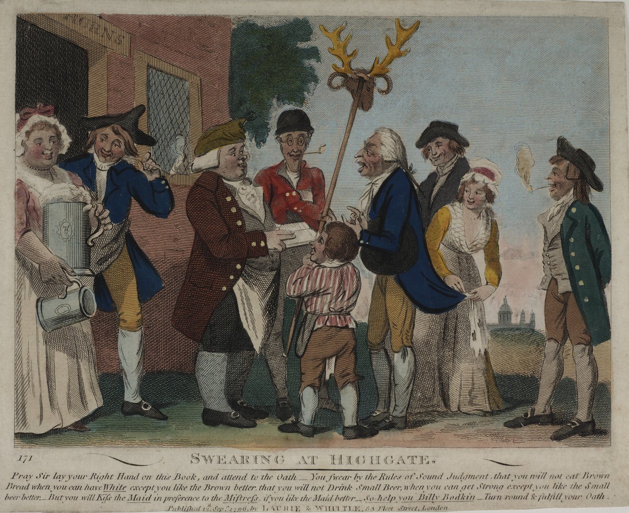 Banning ved Highgate, 1796 av George Moutard Woodward