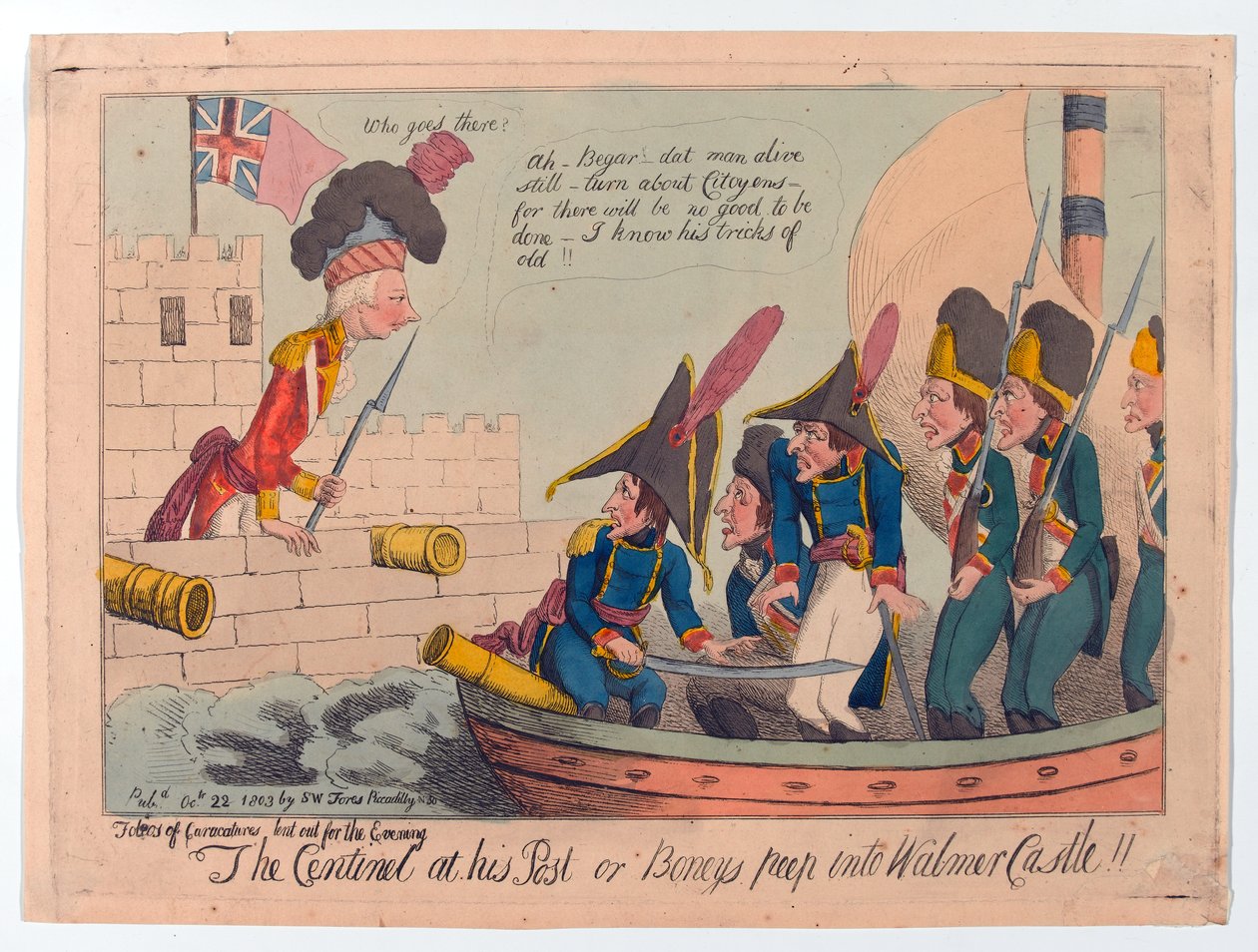 ?The Centinel ved hans Post eller Boneys titter inn i Walmer Castle! av George Moutard Woodward