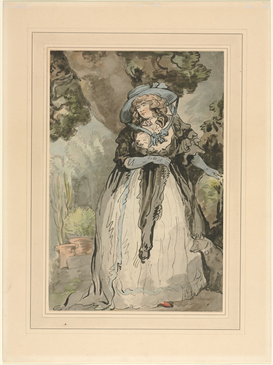 Fru Samuel Howitt, 1700-tallet. av George Murgatroyd Woodward