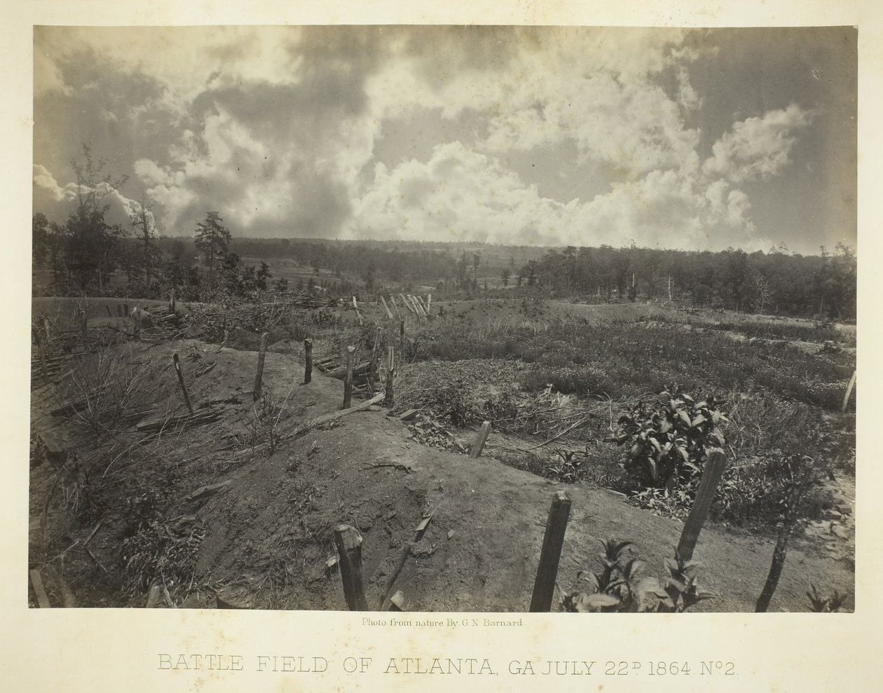 Battle Field of Atlanta, GA, nr. 2, 22. juli 1864. av George N. Barnard