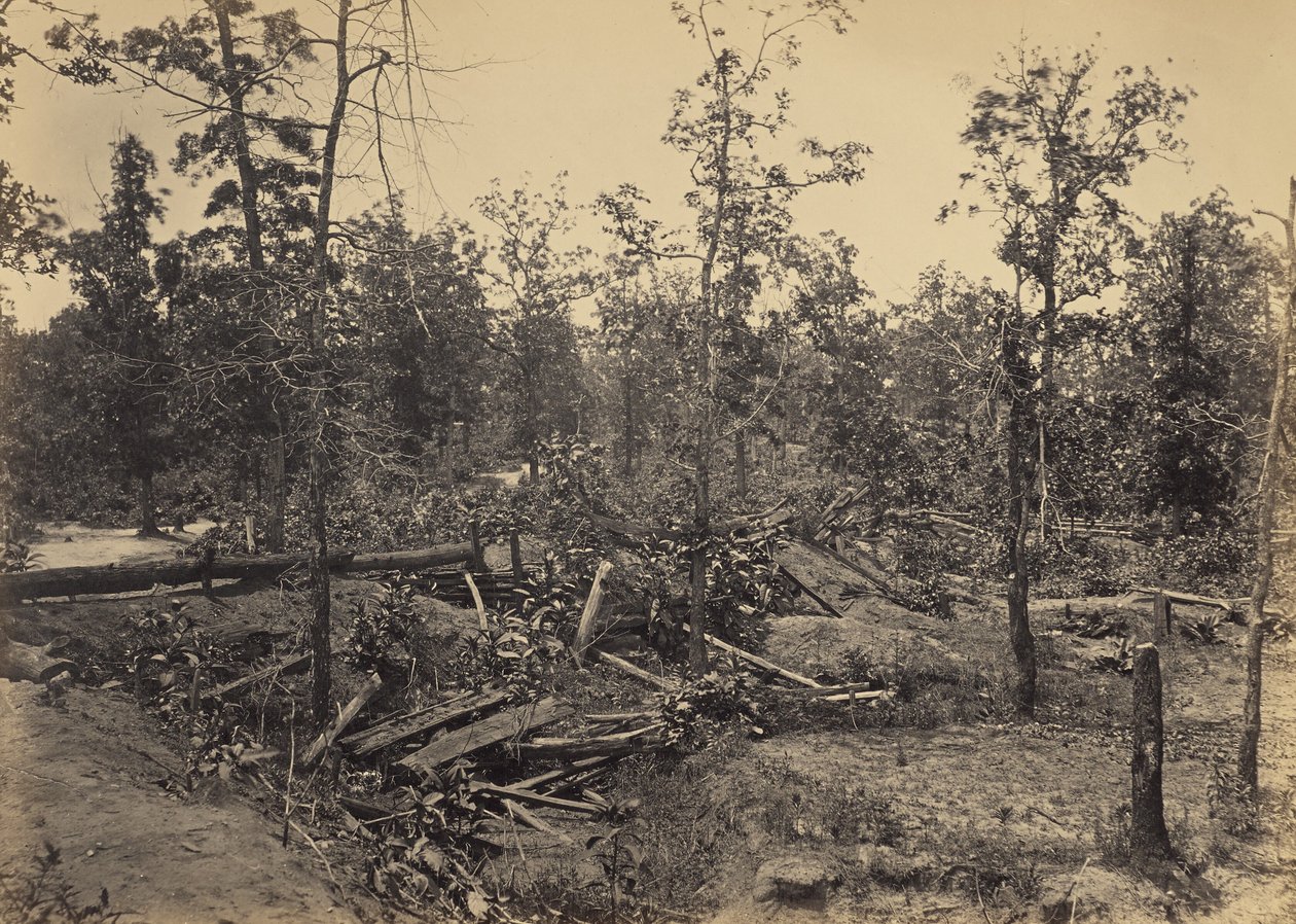 Slagmarken ved Atlanta, Georgia, 22. juli 1864, nr. 1 av George N. Barnard